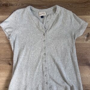 Universal Thread Light Gray Button-Down Shirt L